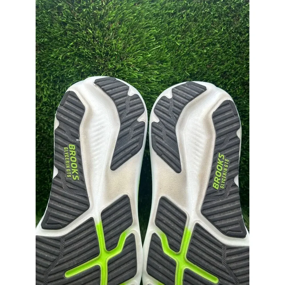 Brooks Glycerin GTS 23 1105031D154 Athletic Shoes Men's 10.5D White Knit Running